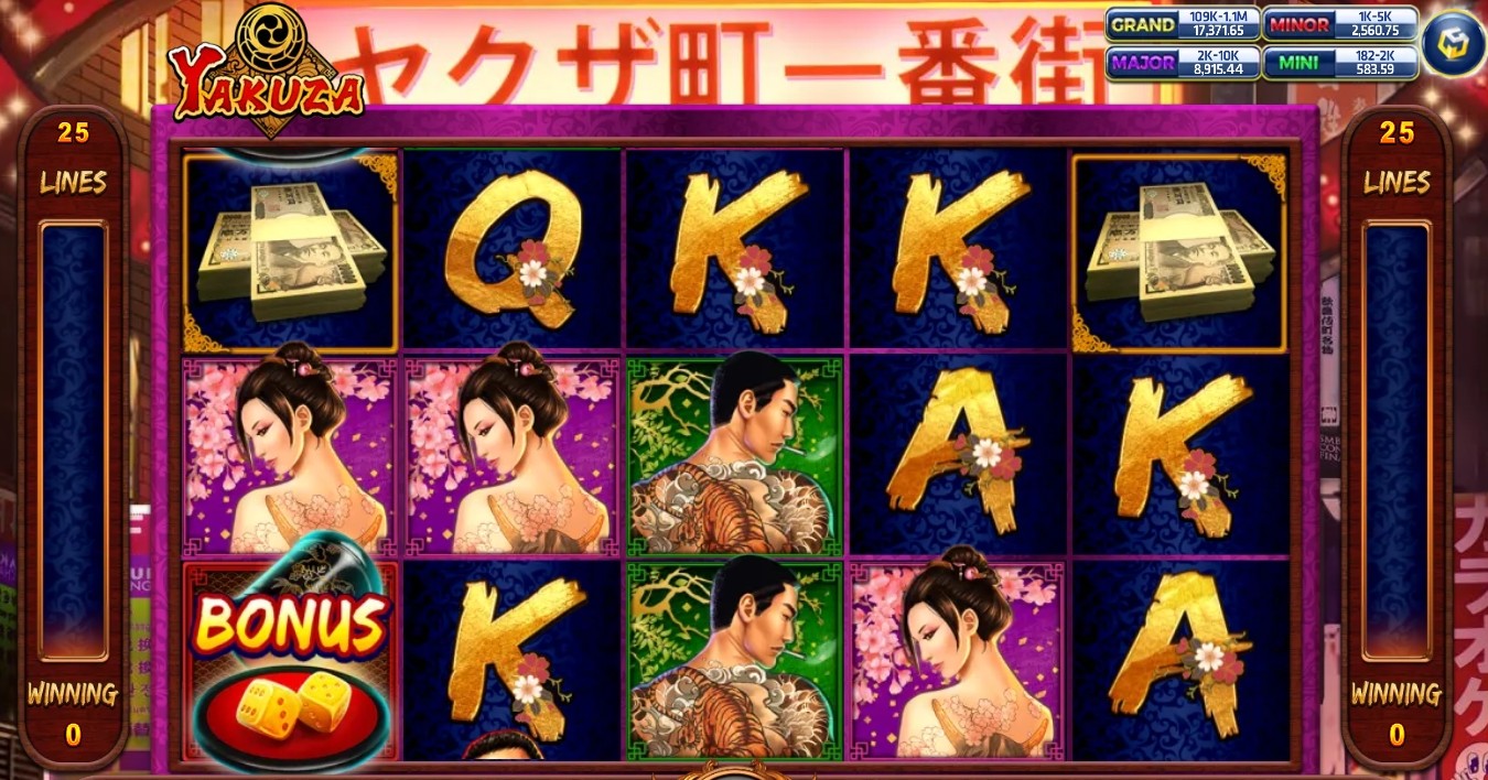 Slot Yakuza เดิมพันขั้นต่ำ 1 บาท